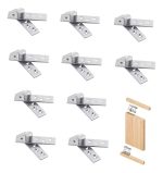 10pcs Bisagra Puerta Pivote Oculta Giratoria Inox