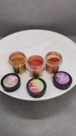 Pigmento Polvo Resina Uv Trilogía Fuego Iridiscent 3 Colores - Imagen 4