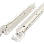Corredera Riel Blanco 45 Cm, Sbp, Self-closing, 1 Par
