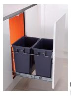 Basurero Para Puerta Cocina Doble 28lt Con Tapa 1pc - Imagen 6