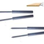 Soporte Oculto Repisa Flotante 7cm 4 Piezas Acero Galb.