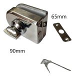 Cerradura Puerta Vidrio De 8 A 12mm Pestillo Muro O Piso - Imagen 2