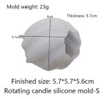 Molde Silicona Velas Y Jabón Esfera Giratoria S - Imagen 3