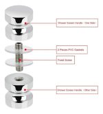 Tirador Manilla Redonda Puerta Ducha Shower Acero Inox 1pcs - Imagen 6