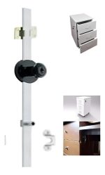 Cerradura Chapa Lateral Kardex Cajonera 1pcs P/3cajon 50cm - Imagen 5