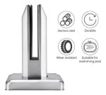 Soporte Separador Vista Urinario Ducha Módulo Estacione 1un - Imagen 3