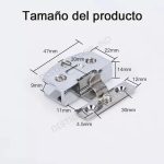 Bisagra Para Puerta De Vidrio 4 A 8mm 1 Par Estantes Gabinet - Imagen 2