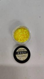 Glitter Amarillo Para Resina Uñas Llaveros Aros Pigmento - Imagen 4