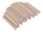 Madera De Balsa 100mm X 5mm De Diámetro 50un