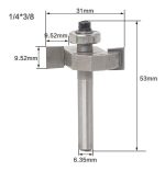 Fresa Madera T 1/4 X 3/8 - Imagen 3