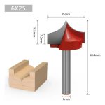 Fresa Madera Doble Perfilado Curvo Vástago 6mm 9pcs - Imagen 9