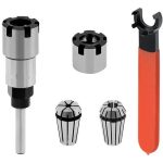 Extensión Router Toma  1/4  Para Fresa 3mm A 6.5mm