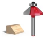 Fresa Madera Copiadora Angulo 45° Toma 1/4x1/2 Con Chaflán