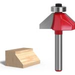 Fresa Madera Copiadora Angulo 45° Toma 1/4x1/2 Con Chaflán