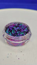 Pigmento Escamas Camaleon Verde Resina Slime Uñas Vela - Imagen 4