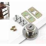 Cerradura Chapa Lateral Kardex Cajonera 1pcs P/3cajon 120cm