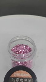 Glitter Oro Rosa Para Resina Uñas Llaveros Aros Pigmento - Imagen 5