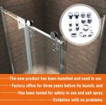 Corredera Puerta Shower Vidrio 8 A 12m Kit 1 Puerta Cromado - Imagen 4