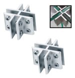 Separador Soporte Conector Para Vidrio O Acrilico 8-10mm 2u