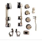Corredera Puerta Shower Vidrio 8 A 12m Kit 1 Puerta Cromado