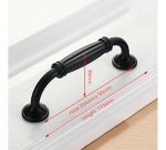 Tirador Manilla Mueble Cajón Folk 115mm L X 32mm Alto - Imagen 2