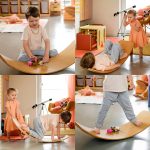 Tabla De Equilibrio Montessori Para Niños Color Marrón Claro - Imagen 4