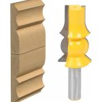 Fresa Madera Moldura Doble Zócalo Marcos Vástago  1/2  X 57.2mm