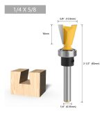 Fresa Madera Copiadora Cola De Milano Vástago 1/4 X 5/8 C.t. - Imagen 2