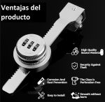 Cerradura Para Puerta Vidrio Corredera Con Clave 4 A 8mm 1un - Imagen 6