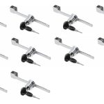 Cerradura Vidrio Puerta Corredera 4 A 6mm 10 Unidad