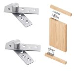 Bisagra Puerta Pivote Oculta Giratoria Inox 160 Kilos