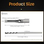 Broca Para Agujeros Cuadrados 4pcs Hss 6, 6.4, 8 Y 9.5mm - Imagen 4