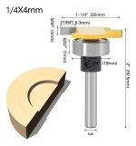 Fresa Madera Vaciado Invertida Copiadora T Toma 1/4 4x32mm - Imagen 2