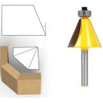 Fresa Madera Copiadora 22.5° Grados Vástago 1/4 Alta Dureza