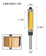 Fresa Madera Copiadora Toma 1/4 Doble Rodamientos 2un Dif Me - Imagen 4