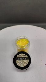 Glitter Amarillo Para Resina Uñas Llaveros Aros Pigmento - Imagen 5