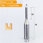 Fresa Madera Cnc Tct Vástago  1/2 *5*30 Acero De Tungsteno. - Imagen 2