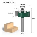 Fresa Madera T Dif Prof De Canal 1/2 O 12.7a Bástago 1/4mm - Imagen 5