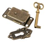 Cerradura Mueble Antigua Cajon Escritorio - Imagen 3