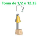 Fresa Madera Copiadora Angulo 15 Grados Toma 1/2 - Imagen 2