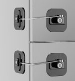 Cerradura Seguridad Para Niños Autoadhesiva Con Llave Mueble - Imagen 3