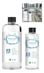 Resina Epóxica Fenólica Para Piso Cristal 1kl 3:1 Interior