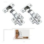 Bisagra Puerta Recta Cierre Suave Cazoleta 35mm Inox 10 Par