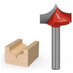 Fresa Madera Doble Perfilado Curvo Vástago 6mm 6x22mm 1pcs