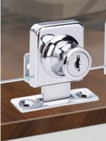 Cerradura Puerta Vidrio Mueble Simple De 3 A 8mm - Imagen 2