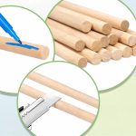 Madera De Balsa 600mm X 12mm De Diámetro 10un - Imagen 2