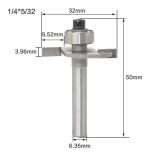 Fresa Madera T 1/4 X 5/32 - Imagen 2