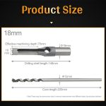 Broca Para Agujeros Cuadrados 4pcs Hss 18, 19, 20 Y 25mm - Imagen 2