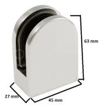 Soporte Divisor Abrazadera Para Balaustrada Vidrio 1un - Imagen 2