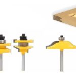 Fresa Madera Puerta Vástago De 1/4 Tupi 3pcs Tipo Cara Liza